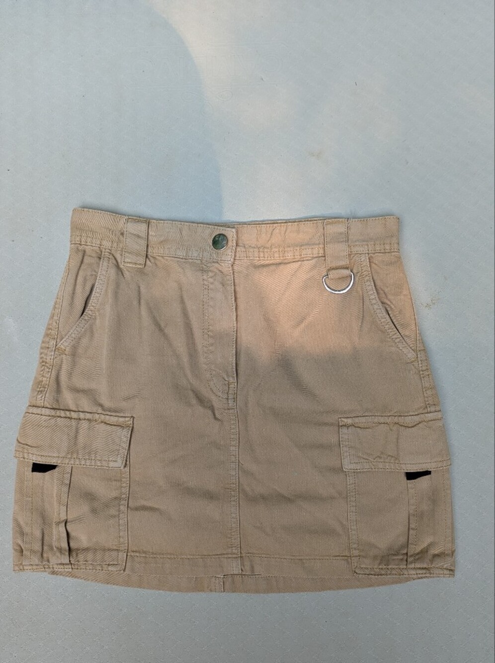 Vintage Khaki Cargo Skirt